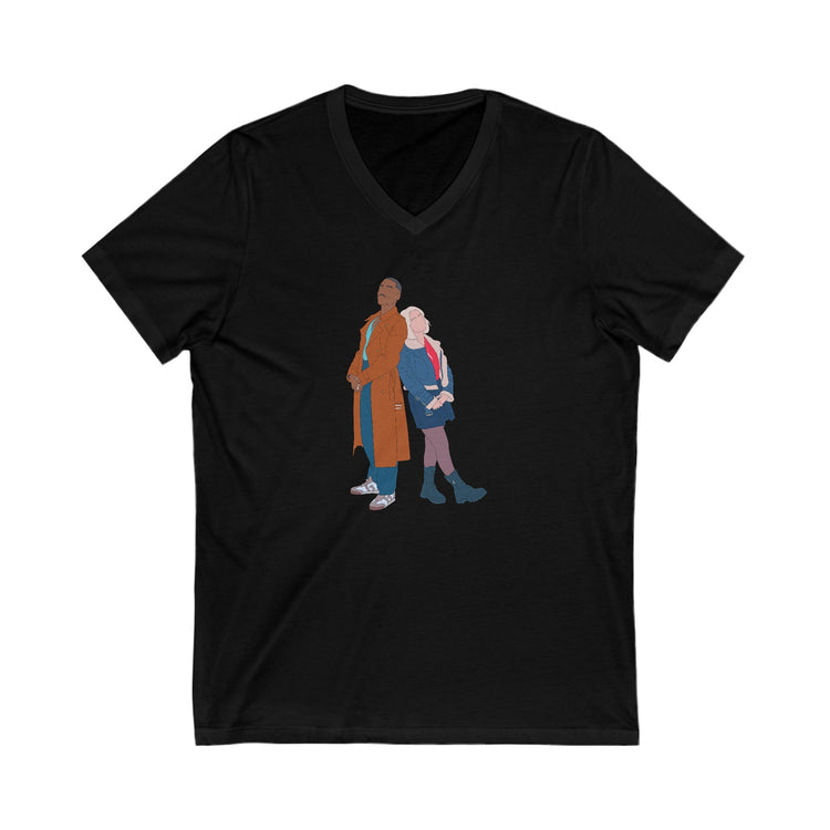 The Doctor & Ruby Sunday V-Neck Tee - Fandom-Made