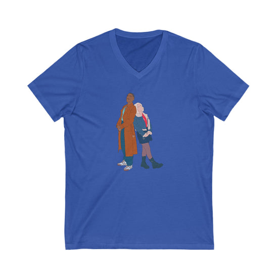 The Doctor & Ruby Sunday V-Neck Tee - Fandom-Made