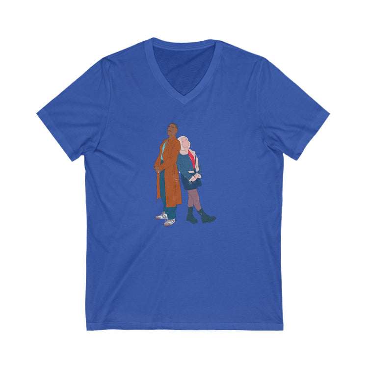 The Doctor & Ruby Sunday V-Neck Tee - Fandom-Made