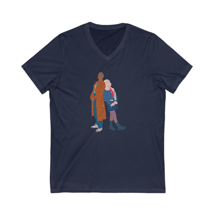 The Doctor & Ruby Sunday V-Neck Tee - Fandom-Made