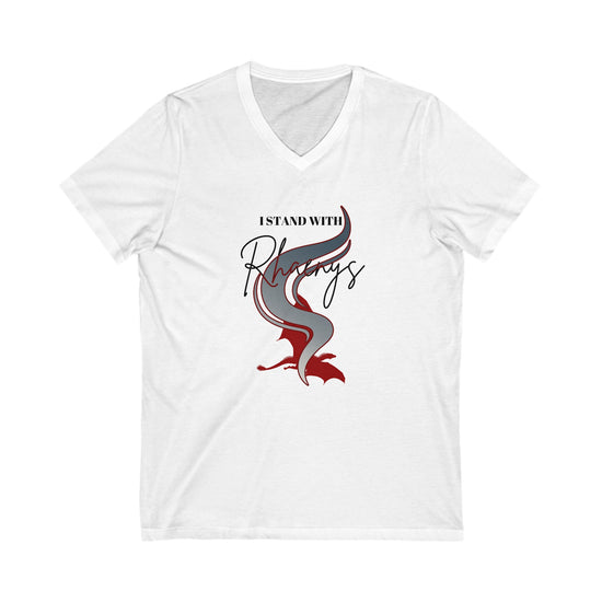 I Stand With Rhaenys V-Neck Tee - Fandom-Made