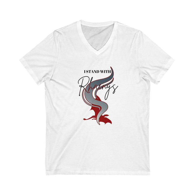 I Stand With Rhaenys V-Neck Tee - Fandom-Made