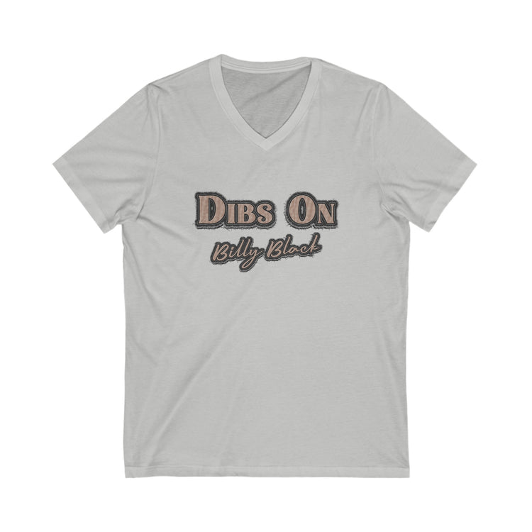 Dibs On Billy Black V-Neck Tee - Fandom-Made