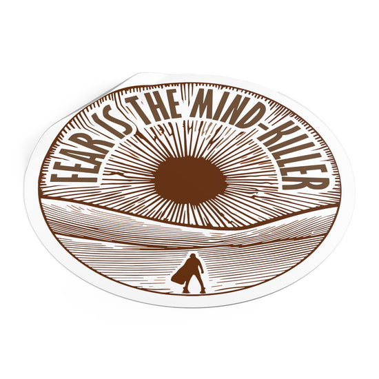 Fear Is The Mind-Killer Round Vinyl Stickers - Fandom-Made