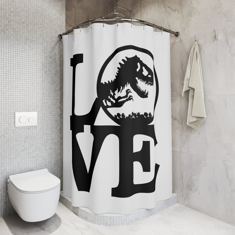 Dino Love Shower Curtain - Fandom-Made
