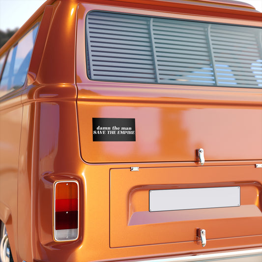 Damn The Man Bumper Sticker - Fandom-Made