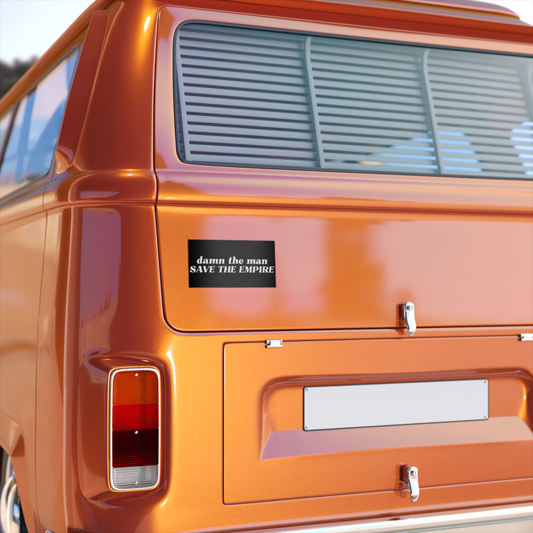 Damn The Man Bumper Sticker - Fandom-Made