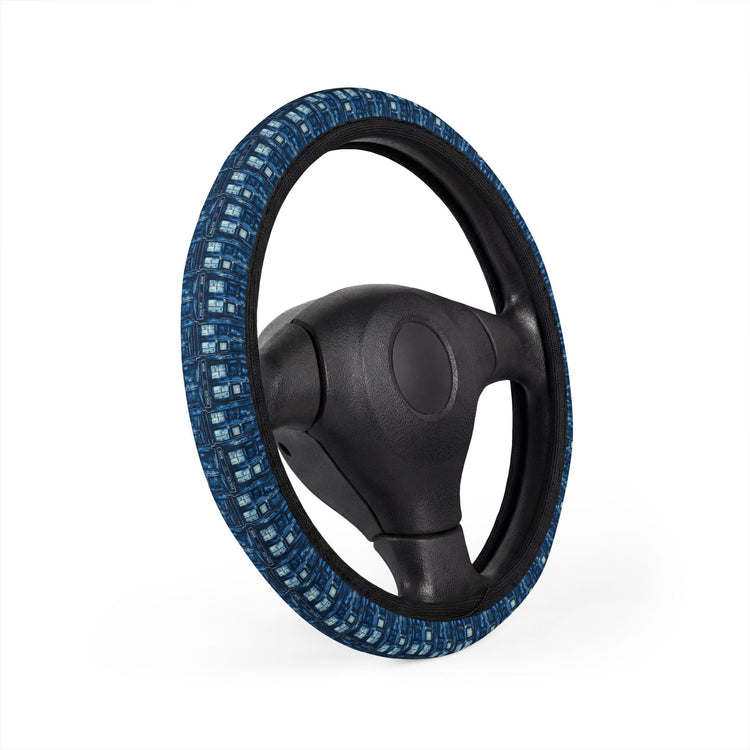 Tardis Car Steering Wheel Cover - Fandom-Made