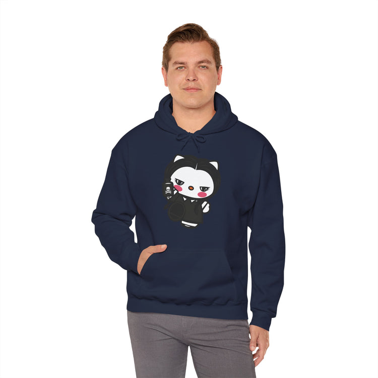 Wednesday Kitty Hoodie - Fandom-Made
