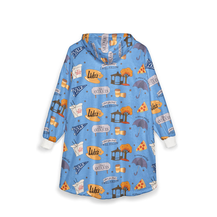 Gilmore Girls Rewatch Unisex Hooded Blanket - Fandom-Made