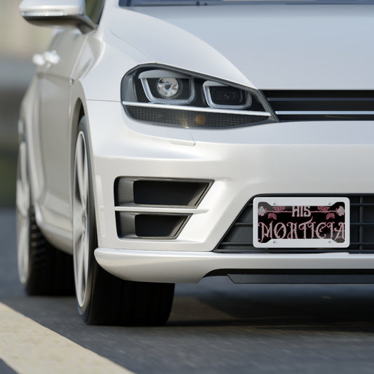 His Morticia License Plate - Fandom-Made