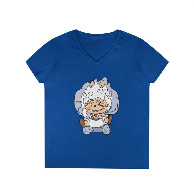 Bubu Monkey V-Neck Tee - Fandom-Made