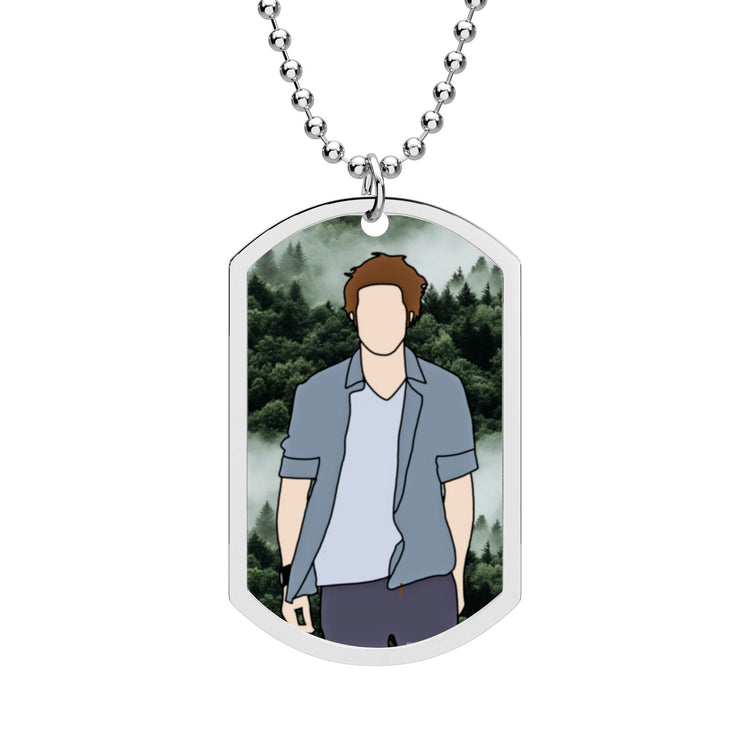 Edward Walking Dog Tag with Chain
