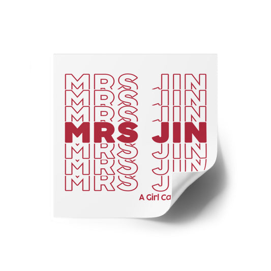 Mrs. Jin Square Sticker