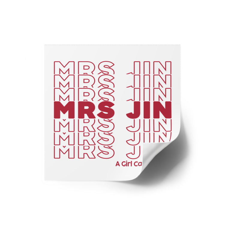Mrs. Jin Square Sticker
