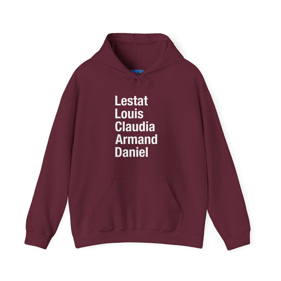 Interview with a Vampire Names Hoodie - Fandom-Made
