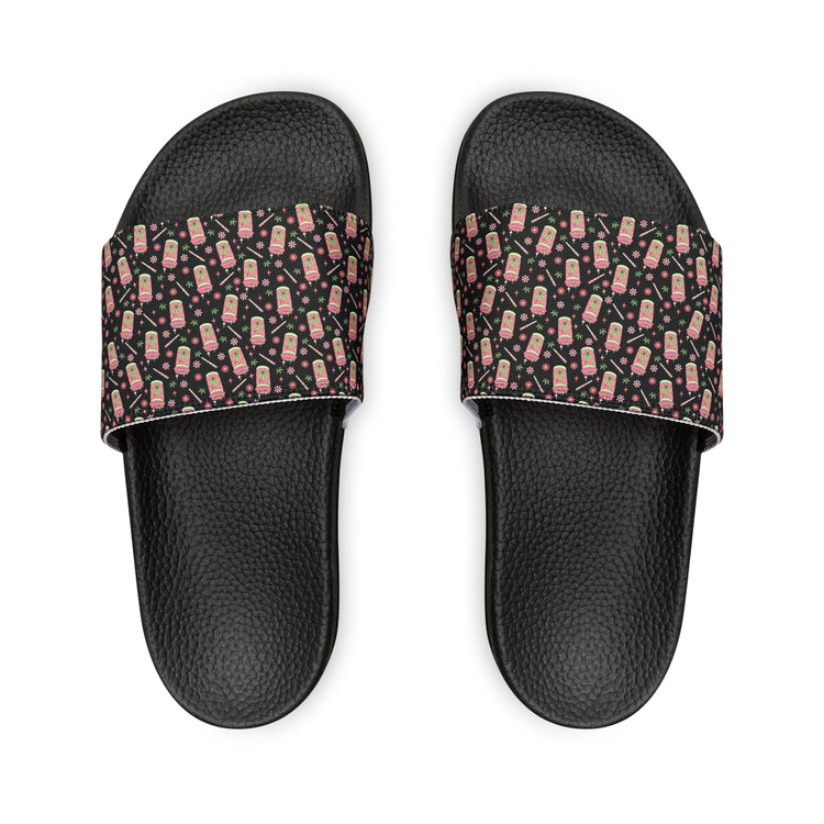 Highly Caffeinated All Over Print Women's Slides - Fandom-Made