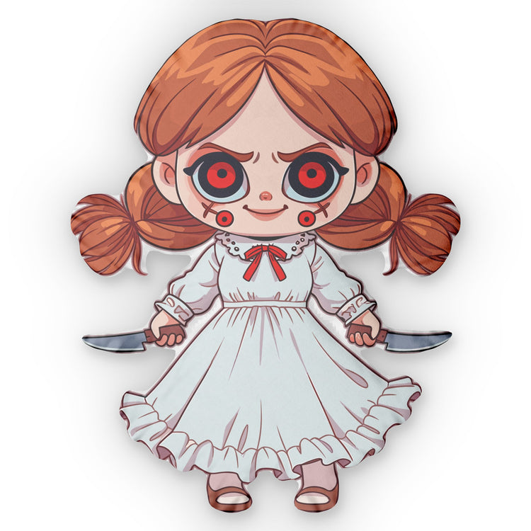 Annabelle-Shaped Pillow - Fandom-Made