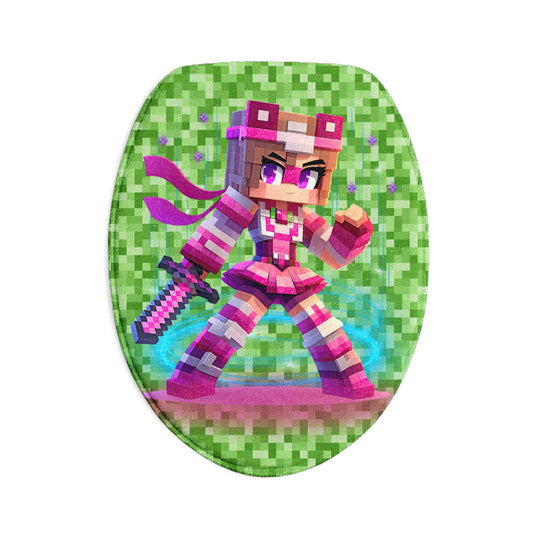 Pixel Princess Bath Mat Set