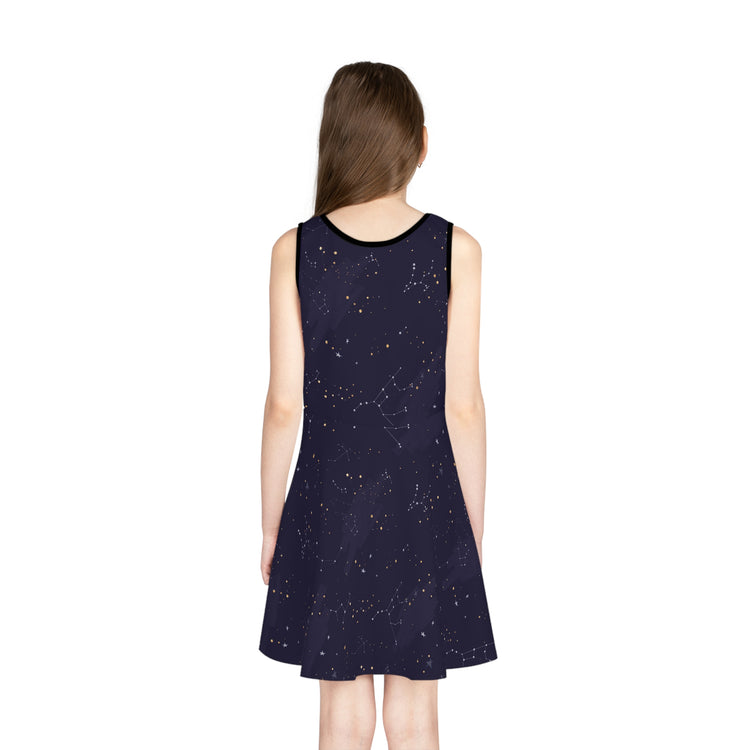 Galaxy Far Away Girls' Sleeveless Sundress - Fandom-Made