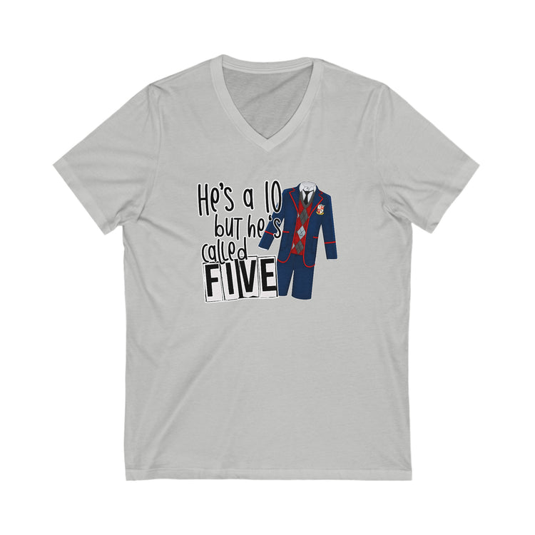 He's a 10 But... V-Neck Tee - Fandom-Made