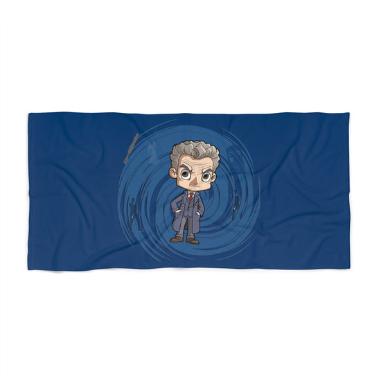 Timey Wimey Twelfth Doctor Beach Towel - Fandom-Made