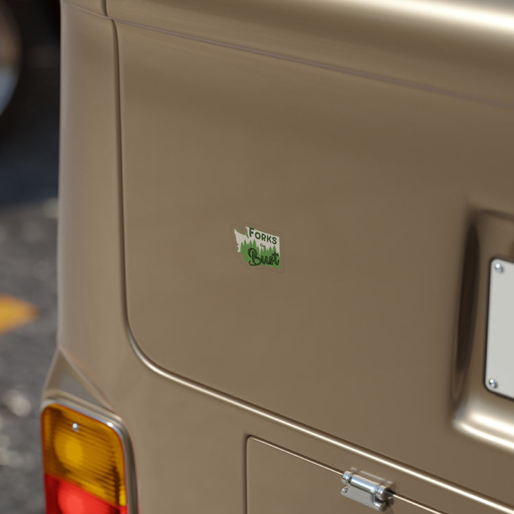 Forks Or Bust Transparent Sticker - Fandom-Made