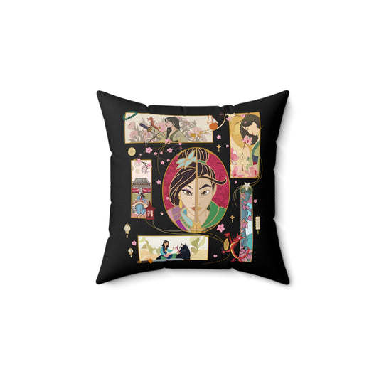 Mulan Square Pillow - Fandom-Made