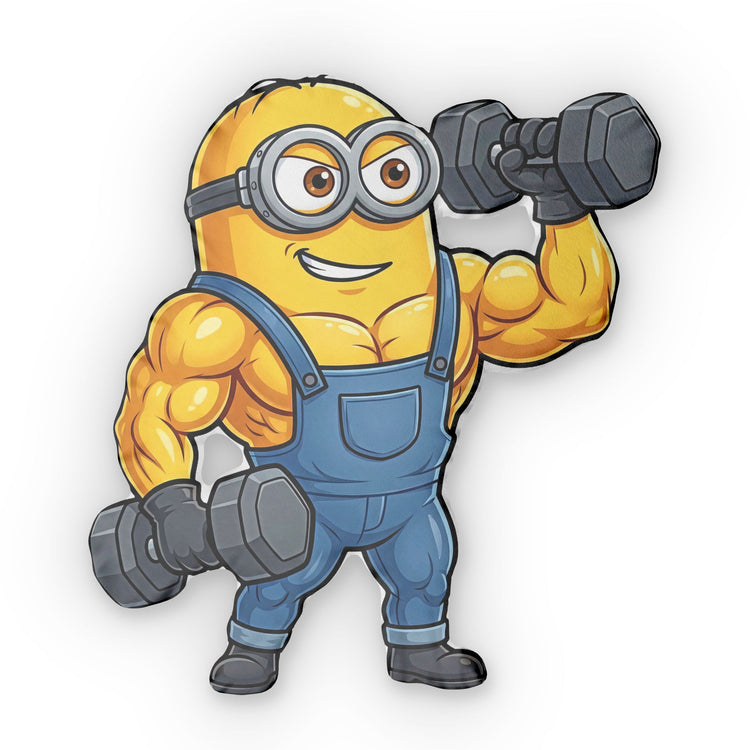 Workout Minion-Shaped Pillow