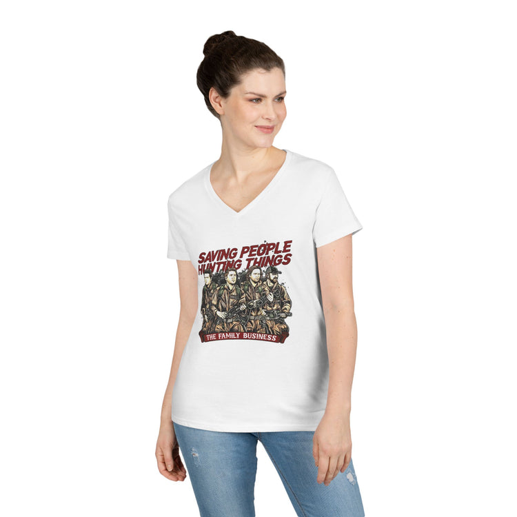 Supernaturalbusters V-Neck T-Shirt - Fandom-Made
