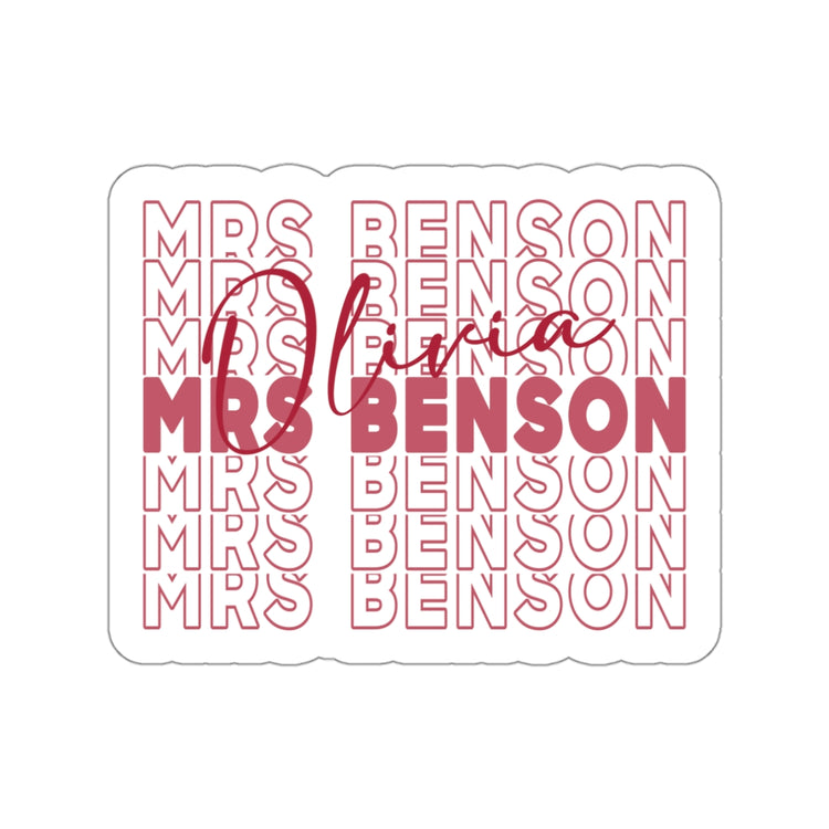 Mrs. Olivia Benson Die-Cut Sticker