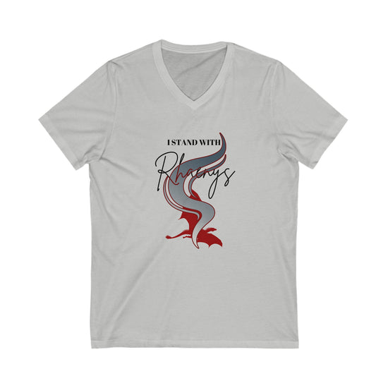 I Stand With Rhaenys V-Neck Tee - Fandom-Made