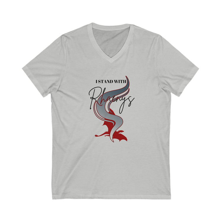 I Stand With Rhaenys V-Neck Tee - Fandom-Made