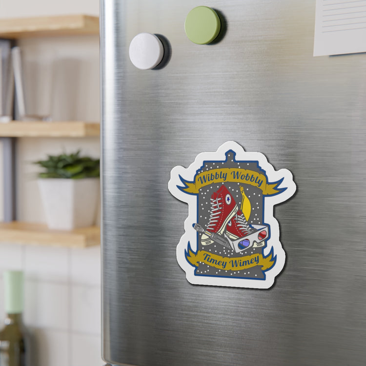 Wibbly Wobbly Die-Cut Magnet - Fandom-Made