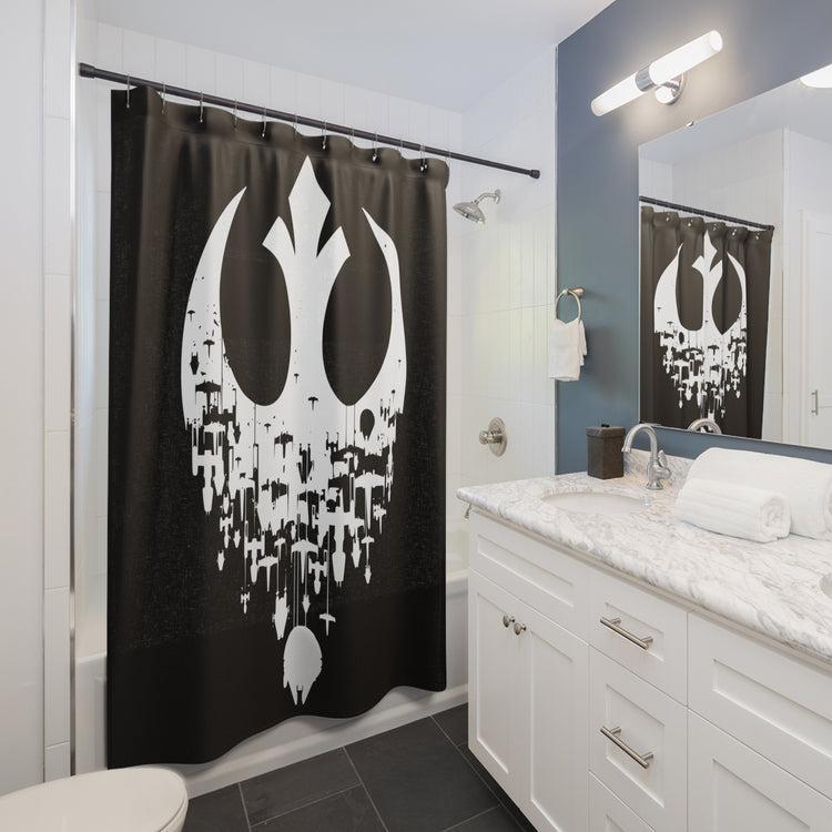 Rebel Ships Shower Curtains - Fandom-Made