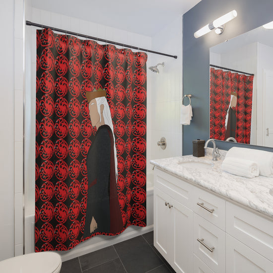 Princess Rhaenyra Targaryen All-Over Print Shower Curtains - Fandom-Made