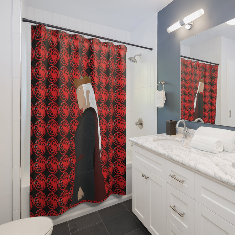 Princess Rhaenyra Targaryen All-Over Print Shower Curtains - Fandom-Made