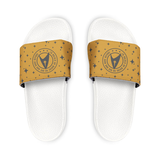 To Boldly Go Men's Slides - Fandom-Made
