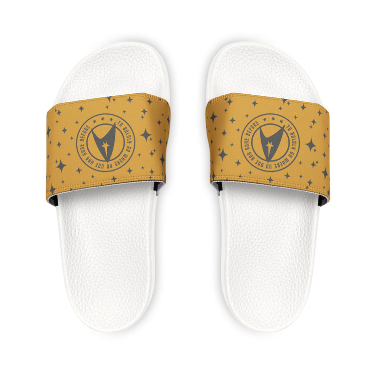 To Boldly Go Men's Slides - Fandom-Made