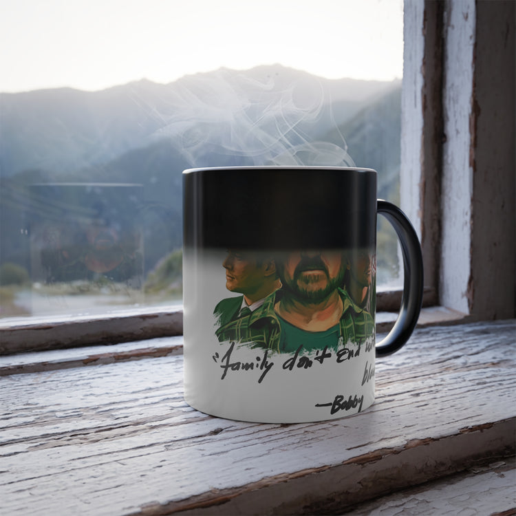 Family Don't End With Blood Magic Mug - Fandom-Made