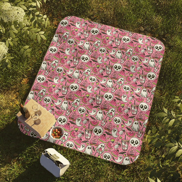 Spooky Watermelon Picnic Blanket - Fandom-Made