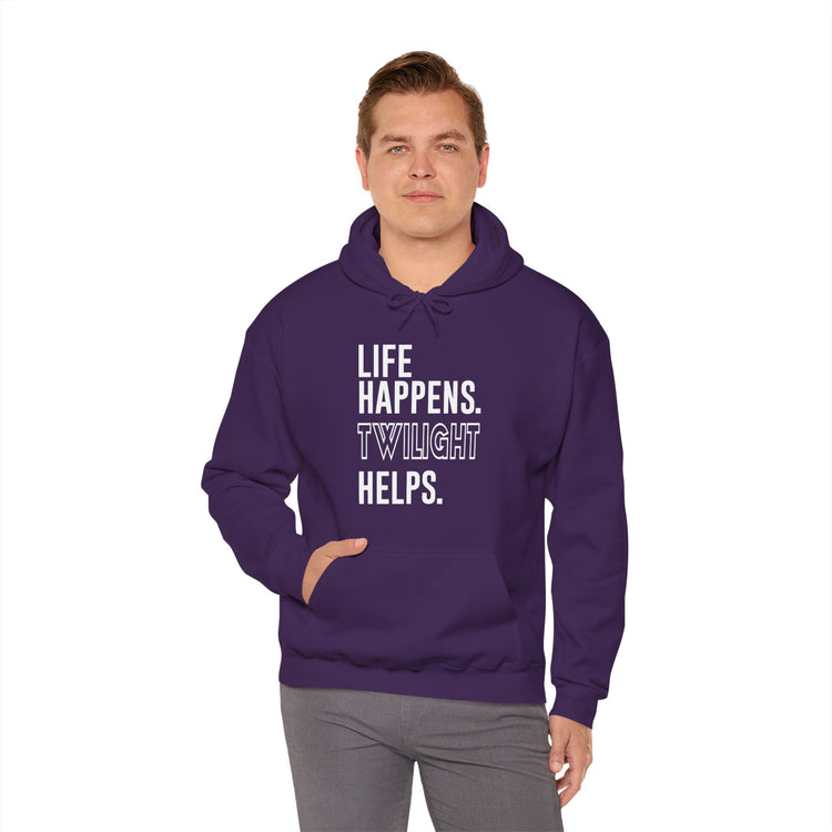Life Happens Twilight Helps Hoodie - Fandom-Made