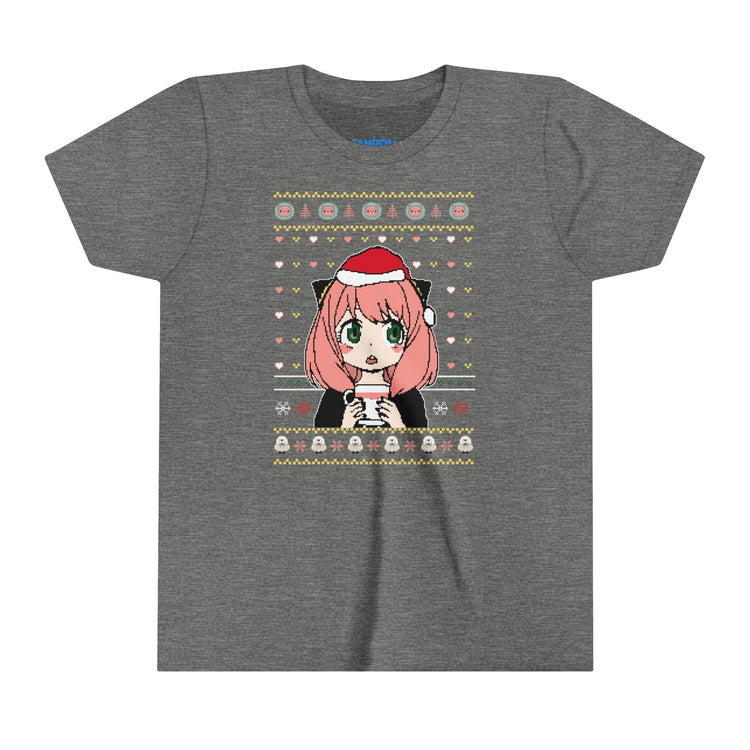 Anya Forger Ugly Christmas Sweater Youth Tee - Fandom-Made