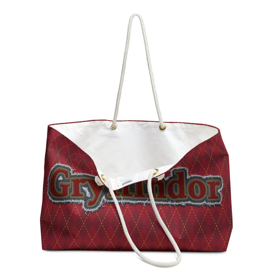 Gryffindor Embroidery Design Weekender Bag - Fandom-Made