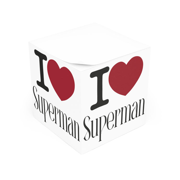 I Love Superman Note Cube