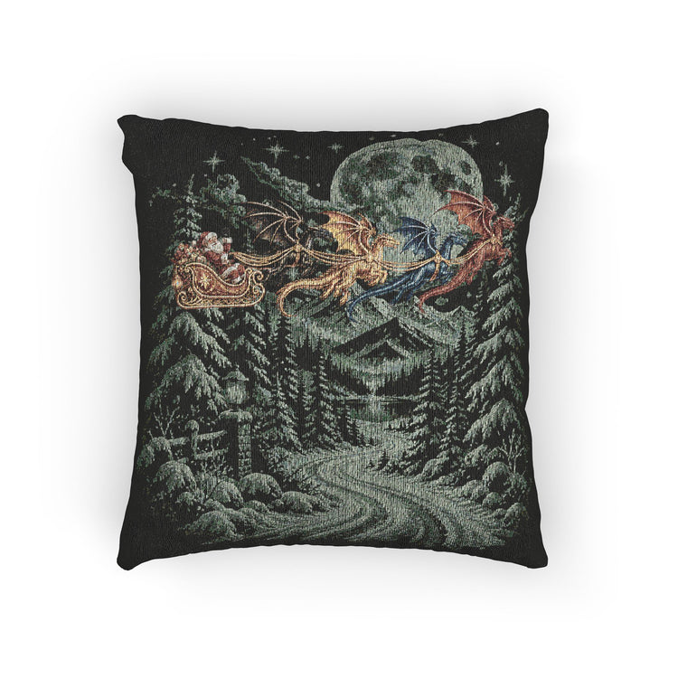 Fourth Wing Christmas Woven Pillow - Fandom-Made