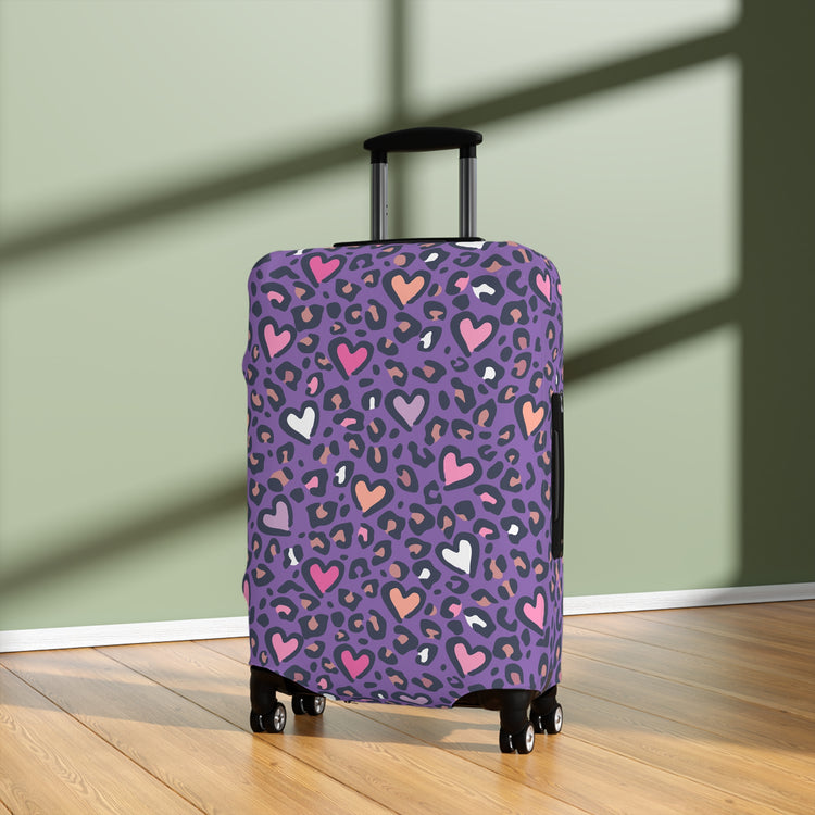 Leopard Love Luggage Cover - Fandom-Made