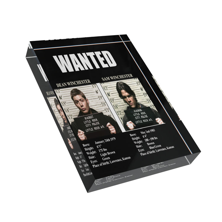 Winchesters Wanted Photo Block - Fandom-Made