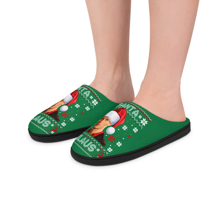 Santa Klaus Women's Slippers - Fandom-Made