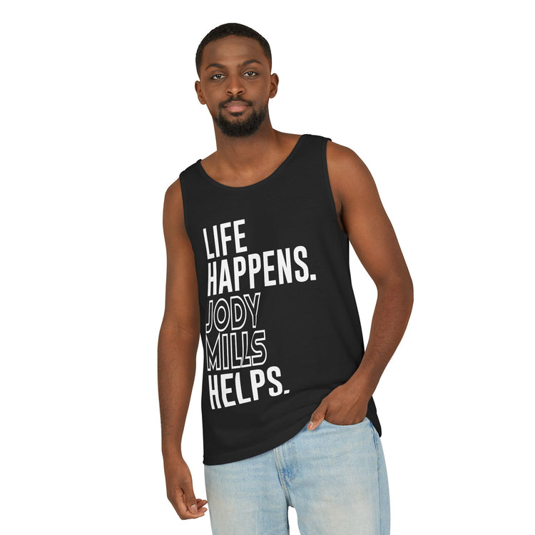 Life Happens Jody Mills Helps Unisex Garment-Dyed Tank Top